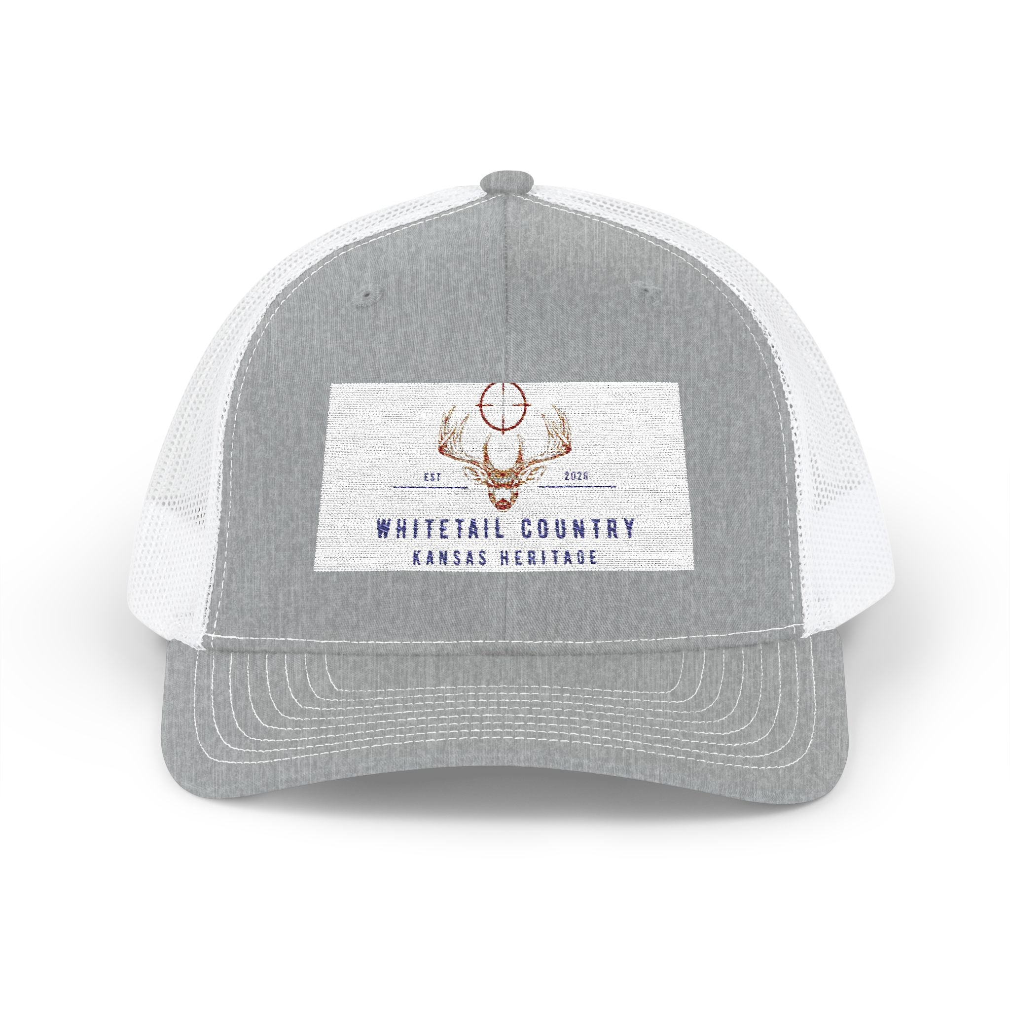 Whitetail Country Antlers Trucker Hat | Embroidered Hunting Cap, Mesh Snapback