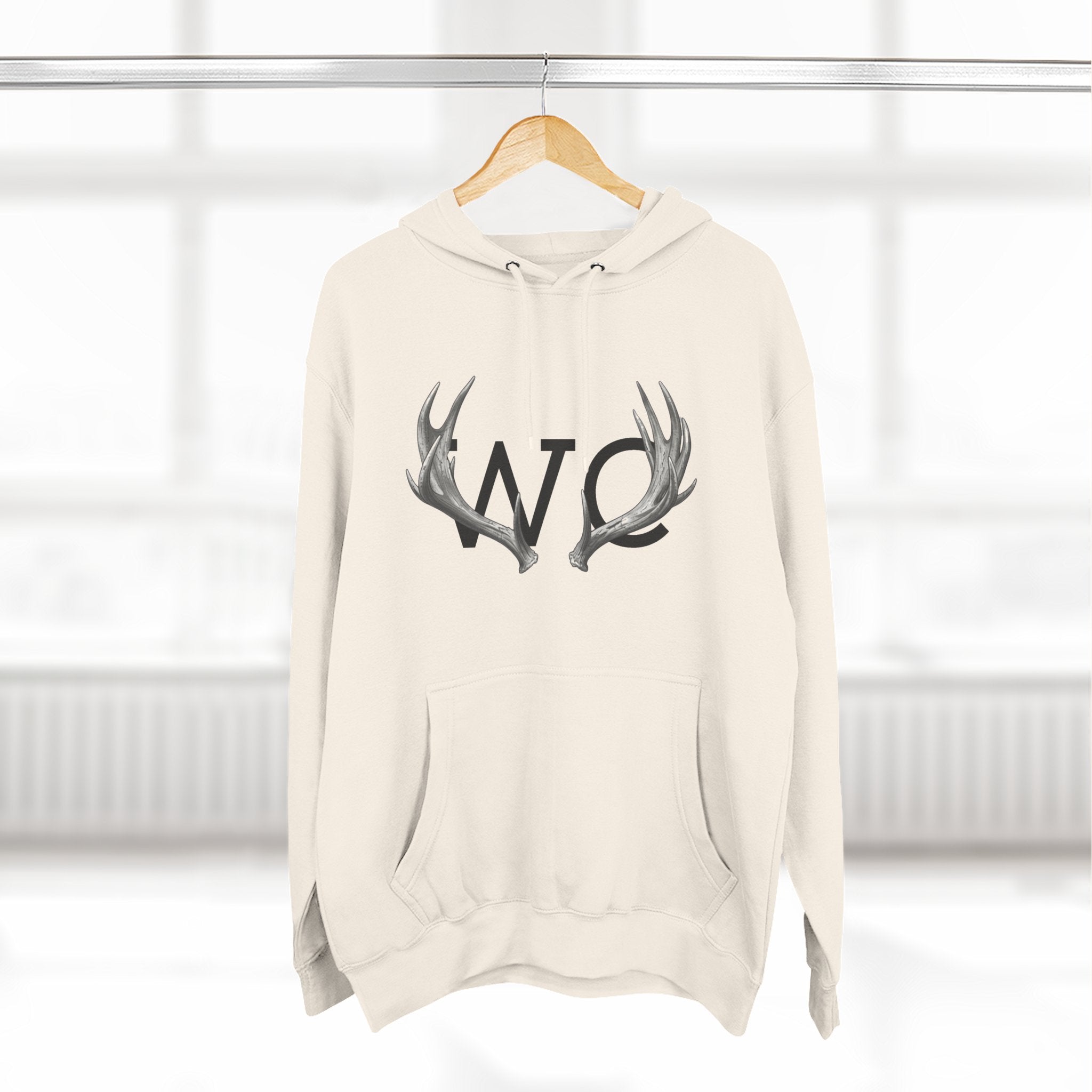 Three-Panel Fleece Hoodie