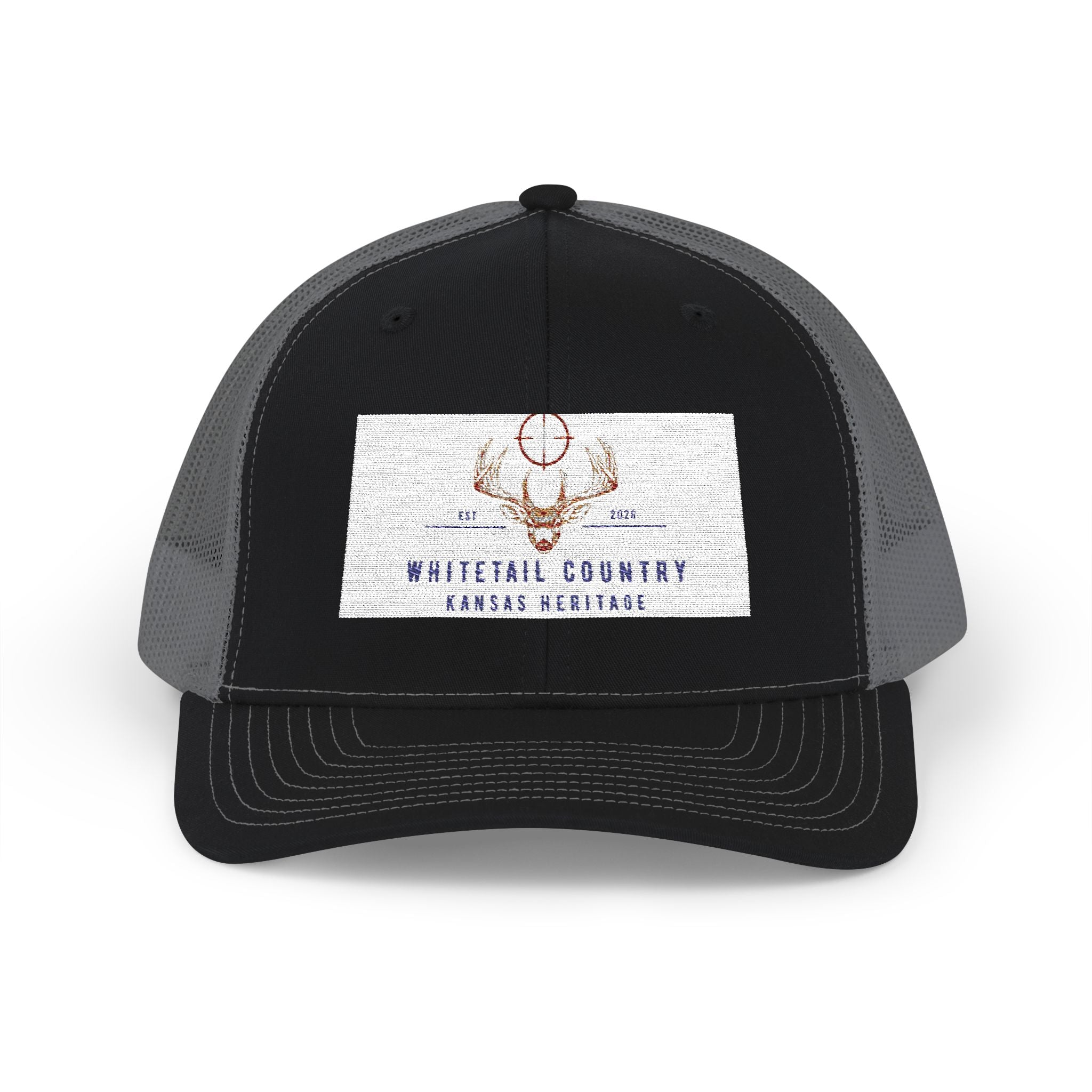 Whitetail Country Antlers Trucker Hat | Embroidered Hunting Cap, Mesh Snapback