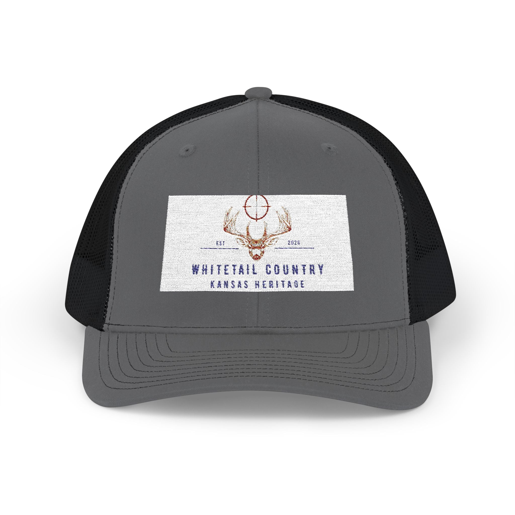 Whitetail Country Antlers Trucker Hat | Embroidered Hunting Cap, Mesh Snapback