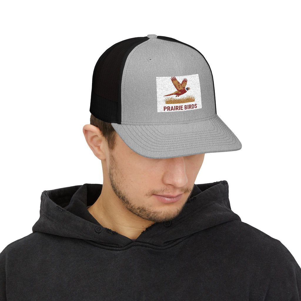 Prairie Birds patch design Snapback Cap | trucker hat, bird logo