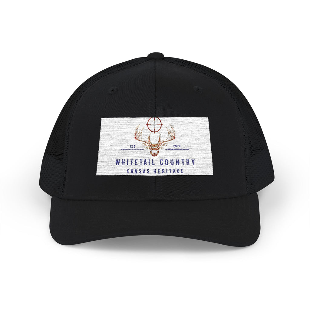 Whitetail Country Antlers Trucker Hat | Embroidered Hunting Cap, Mesh Snapback