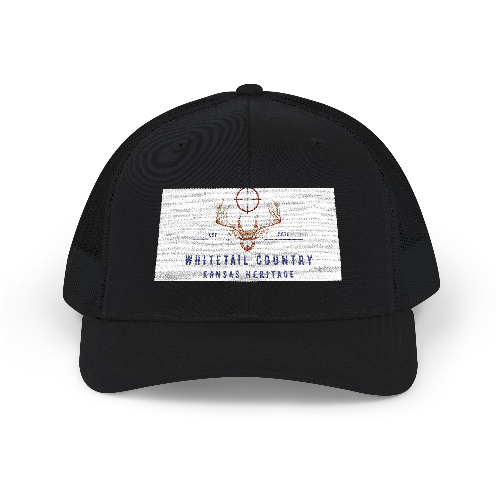 Whitetail Country Antlers Trucker Hat | Embroidered Hunting Cap, Mesh Snapback