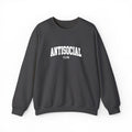 Antisocial Crewneck Sweatshirt | Minimal Collegiate Script