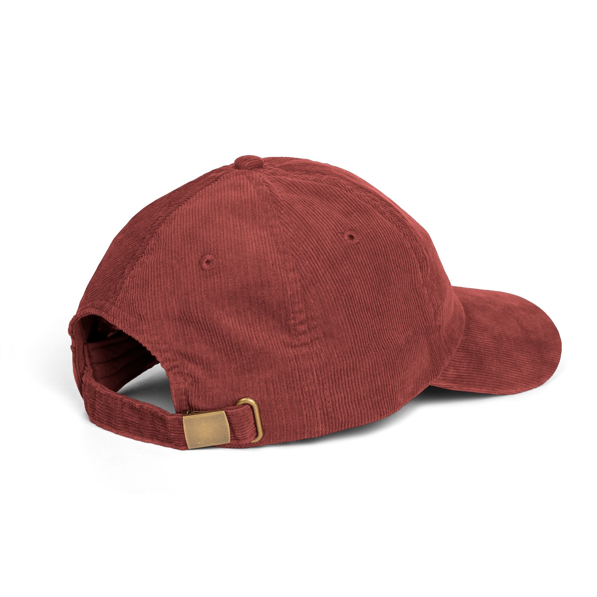 Antisocial Embroidered Vintage Corduroy Cap | Rust baseball hat
