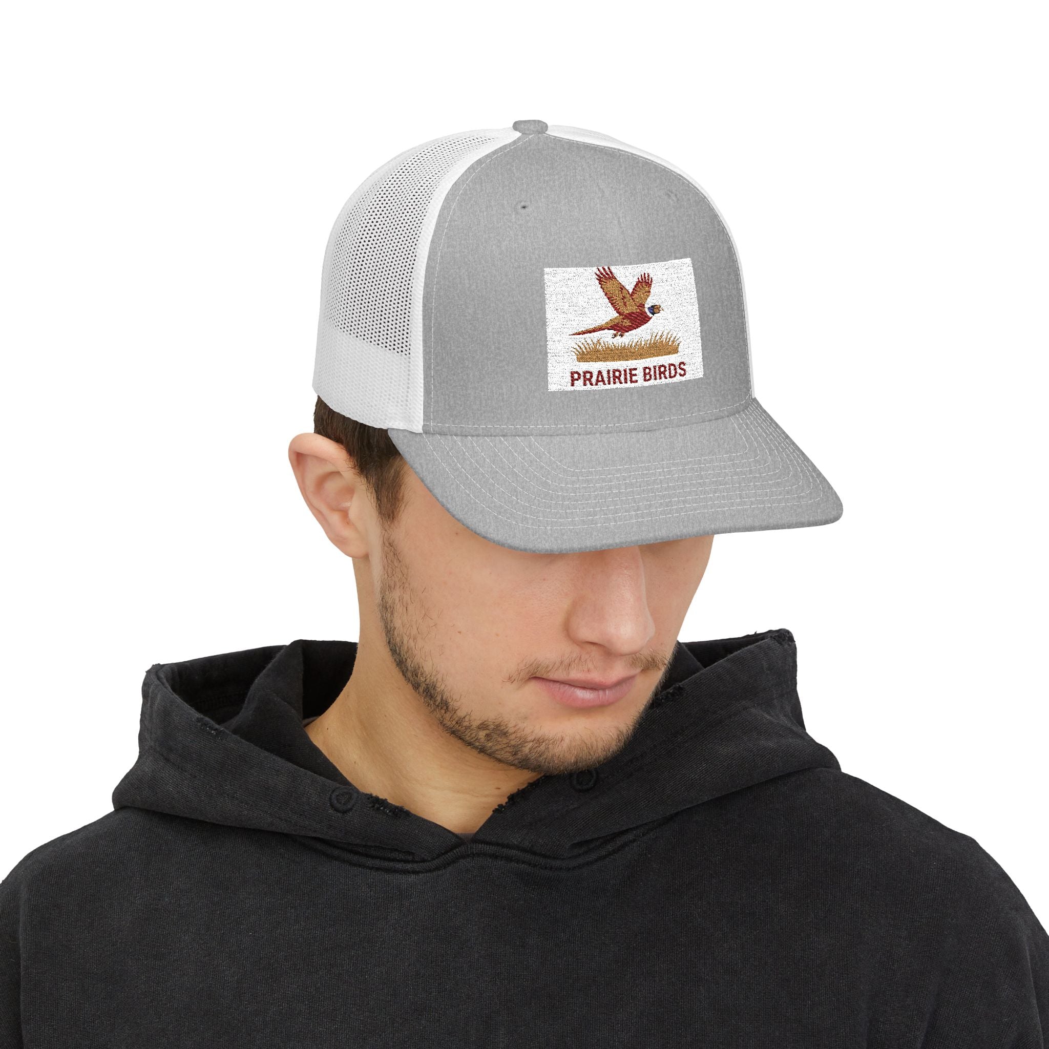 Prairie Birds patch design Snapback Cap | trucker hat, bird logo