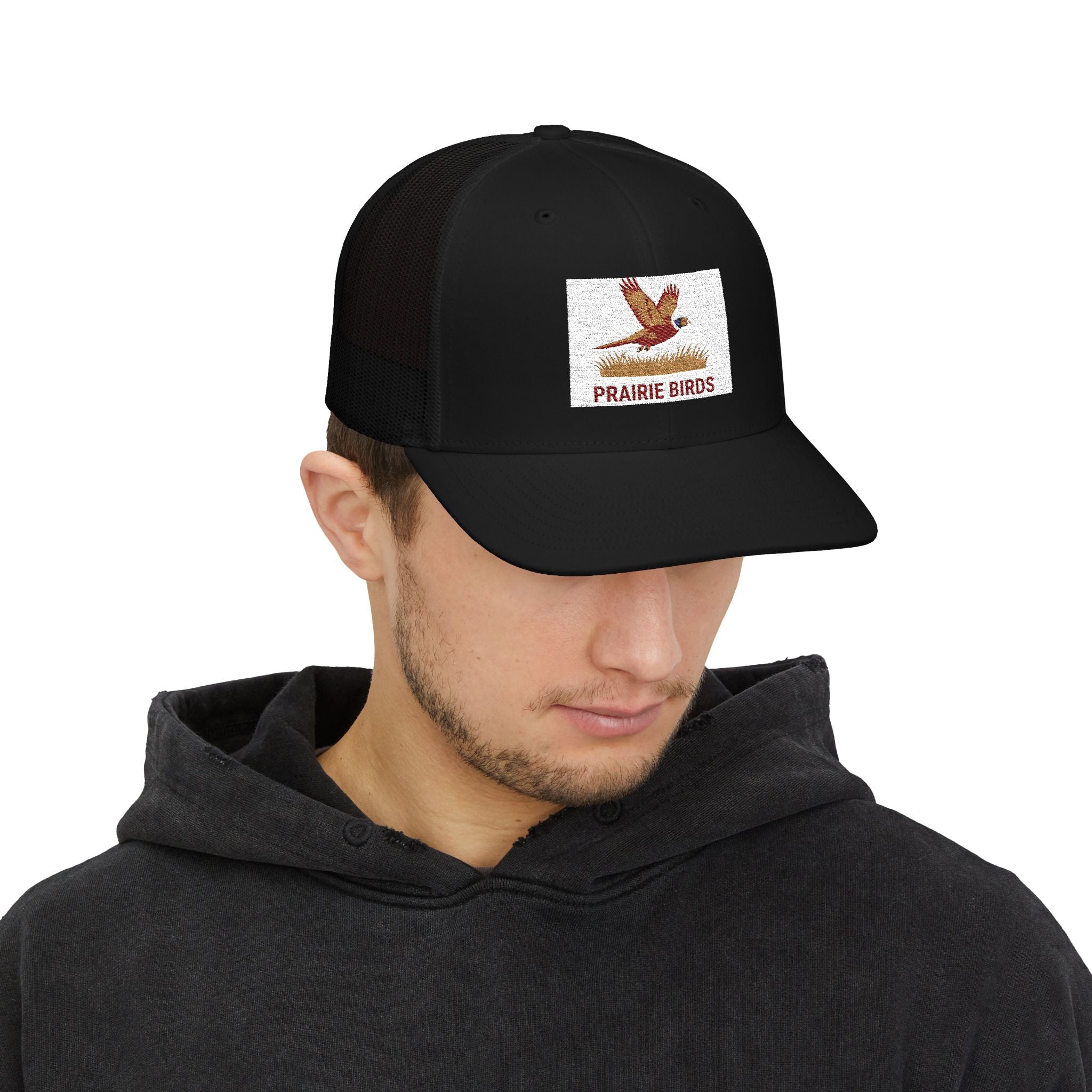 Prairie Birds patch design Snapback Cap | trucker hat, bird logo