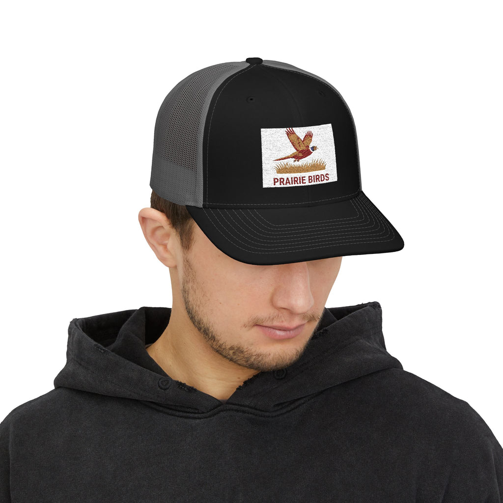 Prairie Birds patch design Snapback Cap | trucker hat, bird logo