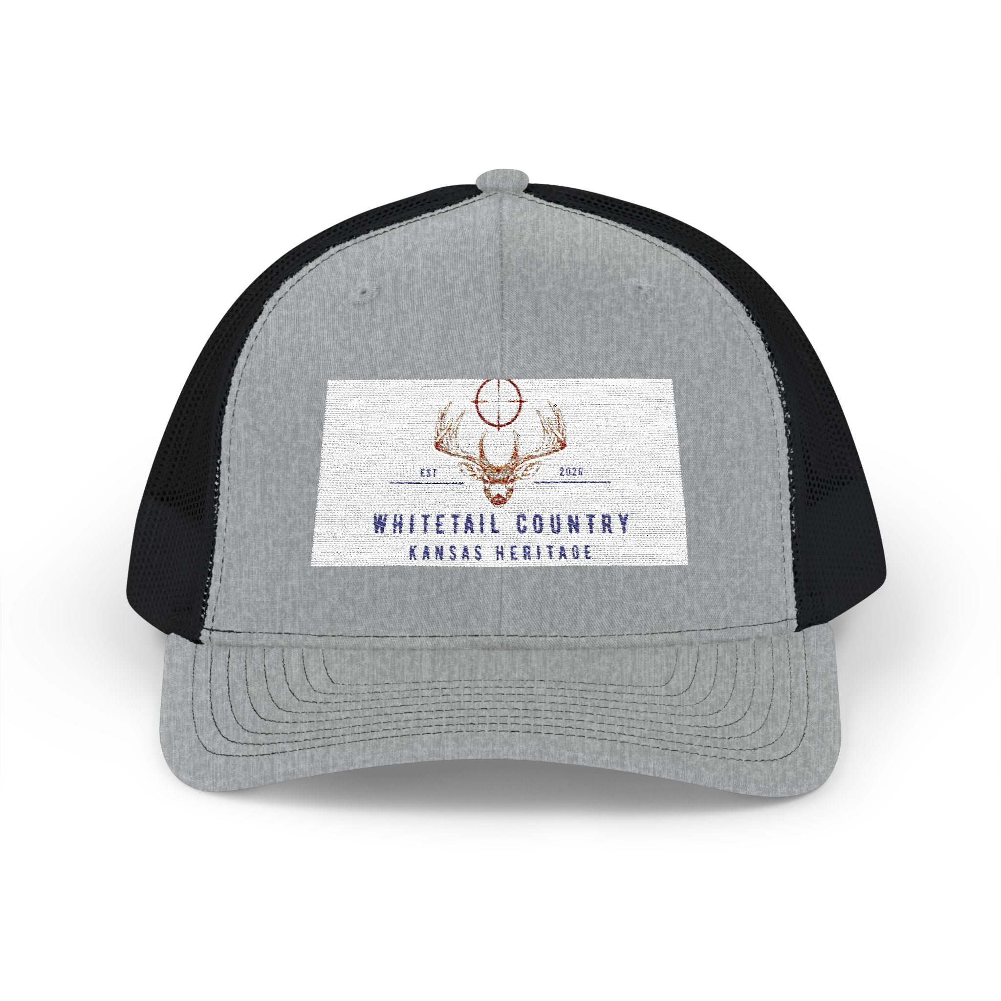 Whitetail Country Antlers Trucker Hat | Embroidered Hunting Cap, Mesh Snapback